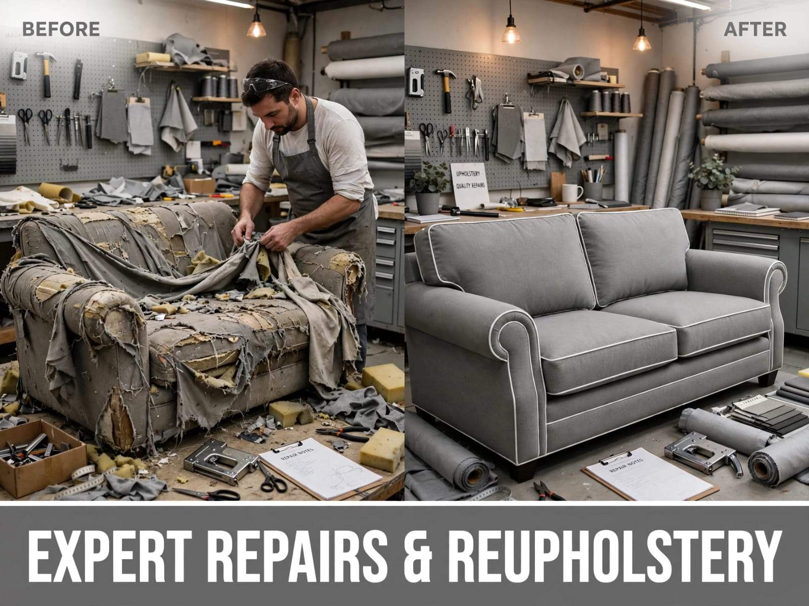 expert repairs reupholstery
